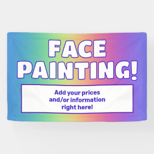Regenbogen-Gesichtsbemalungsbanner Banner