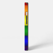Regenbogen gestreift iPhone hülle (Linke Seite)