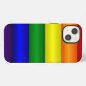 Regenbogen gestreift iPhone hülle (Rückseite (Horizontal))