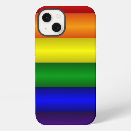 Regenbogen gestreift iPhone hülle (Rückseite)