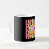 Regenbogen gestreifter kleiner Klops Klops kuschel Kaffeetasse (Vorderseite Links)