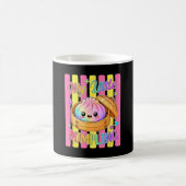 Regenbogen gestreifter kleiner Klops Klops kuschel Kaffeetasse (Mittel)