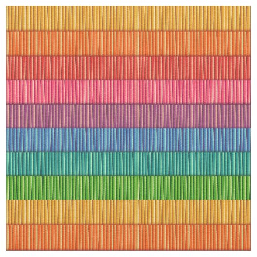 Regenbogen-gestreiftes Muster Stoff (Nahaufnahme)