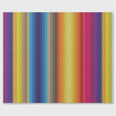 Regenbogen gestricktes mexikanisches Packpapier (Flach)