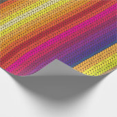 Regenbogen gestricktes mexikanisches Packpapier (Ecke)