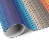 Regenbogen gestricktes mexikanisches Packpapier (Rolleneckpunkt)