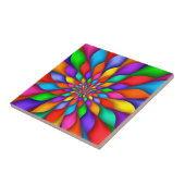 Regenbogen-gewundene Blumenblatt-Blumen-Fliese Fliese (Seite)