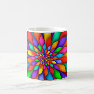 Regenbogen-gewundene Blumenblatt-Blumen-Tasse Kaffeetasse