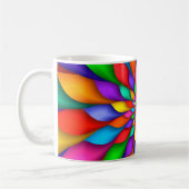 Regenbogen-gewundene Blumenblatt-Blumen-Tasse Kaffeetasse (Links)