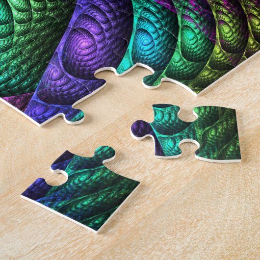 Regenbogen-gewundene Fraktal-Beschaffenheit Puzzle (Seite)