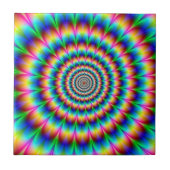 Regenbogen-gewundene optische Täuschung Fliese (Vorderseite)