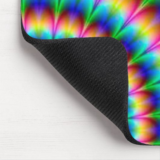 Regenbogen-gewundene optische Täuschung Mousepad (Ecke)