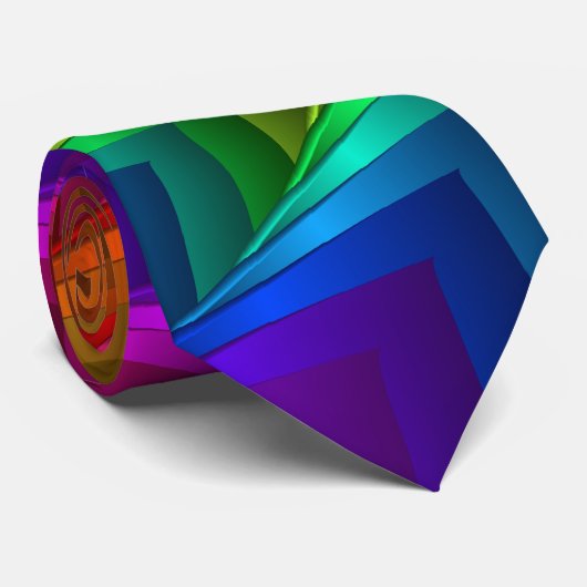 Regenbogen-gewundene Spitzen-Krawatte Krawatte (Gerollt)
