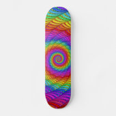 Regenbogen-gewundene Spitzen-Skateboarding Skateboard (Vorderseite)