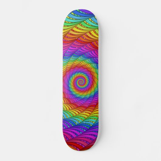 Regenbogen-gewundene Spitzen-Skateboarding Skateboard (Vorderseite)