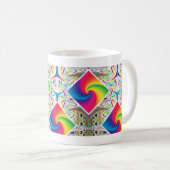 Regenbogen-gewundene Tasse (VorderseiteRechts)