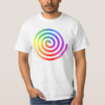 Regenbogen-gewundener T - Shirt