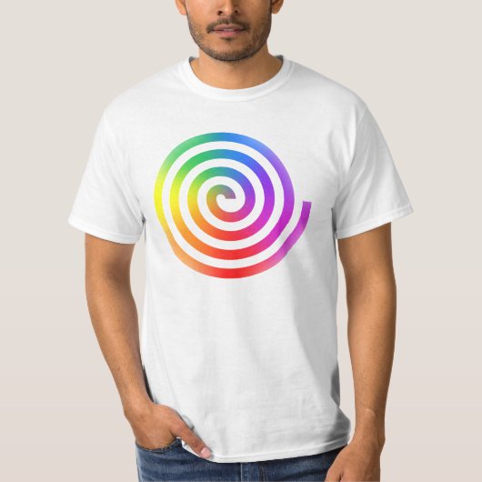 Regenbogen-gewundener T - Shirt (Vorderseite)