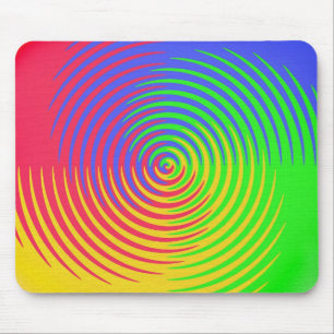 Regenbogen gewundenes Mousepad