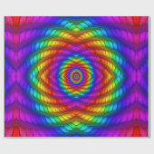 Regenbogen-gewundenes Packpapier (Flach)