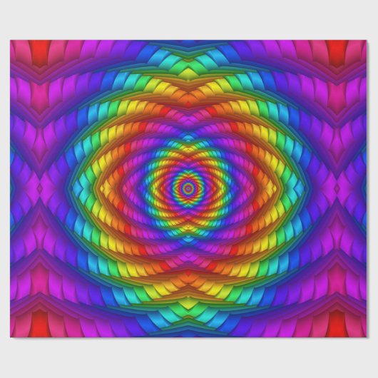 Regenbogen-gewundenes Packpapier (Flach)