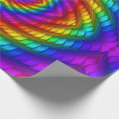 Regenbogen-gewundenes Packpapier (Ecke)