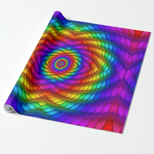 Regenbogen-gewundenes Packpapier (Ungerollt)