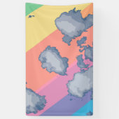 Regenbogen gezeichnet banner (Vertikal)