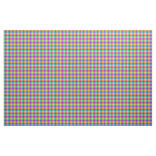 Regenbogen-Gingham Stoff (Yard (91,4 cm))