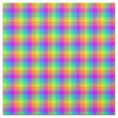 Regenbogen-Gingham Stoff (Muster)
