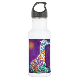 Regenbogen-Giraffe Trinkflasche