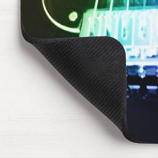 Regenbogen-Gitarre Mousepad (Ecke)