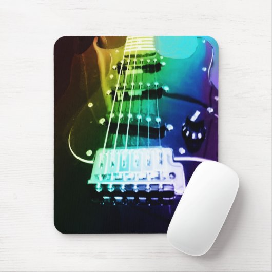 Regenbogen-Gitarre Mousepad (Mit Mouse)