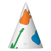 Regenbogen-Gitarren-Party-Hüte Partyhütchen (Links)