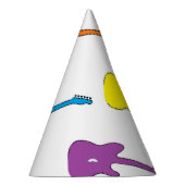 Regenbogen-Gitarren-Party-Hüte Partyhütchen (Rechts)