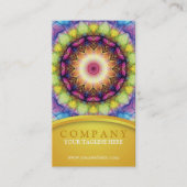 Regenbogen-Glas-Mandala Visitenkarte (Vorderseite)