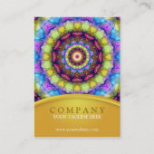 Regenbogen-GlasMandala - mollig Visitenkarte (Vorderseite)