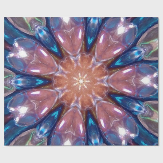 Regenbogen-Glasprisma-Kaleidoskop-Party Geschenkpapier (Flach)