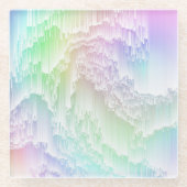 Regenbogen Glasuntersetzer (Vorderseite)