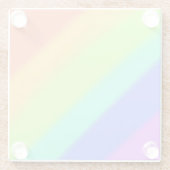 Regenbogen Glasuntersetzer (Rückseite)