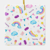 Regenbogen - Glauben an Magie Keramikornament (Vorderseite)