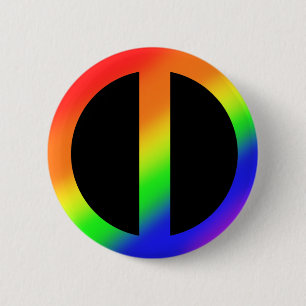 Regenbogen-Gleichheits-Knopf Button