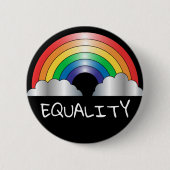 Regenbogen GLEICHHEITS-Knopf-Button Button (Vorderseite)
