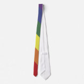 Regenbogen-Gleichheits-Stolz-Farbe Stripes Krawatte (Rückseite)