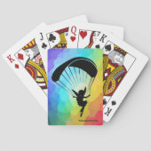 Regenbogen-Gleitschirmfliegen-Elf-Karten Spielkarten (Rückseite)