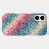 Regenbogen Glitter Case-Mate iPhone Hülle (Rückseite (Horizontal))