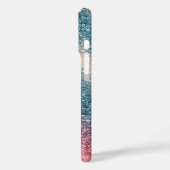 Regenbogen Glitter Case-Mate iPhone Hülle (Rückseite / Links)