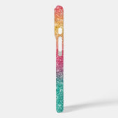 Regenbogen Glitter Case-Mate iPhone Hülle (Rückseite / Links)