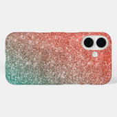 Regenbogen Glitter Case-Mate iPhone Hülle (Rückseite (Horizontal))