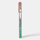 Regenbogen Glitter Case-Mate iPhone Hülle (Rückseite / Links)